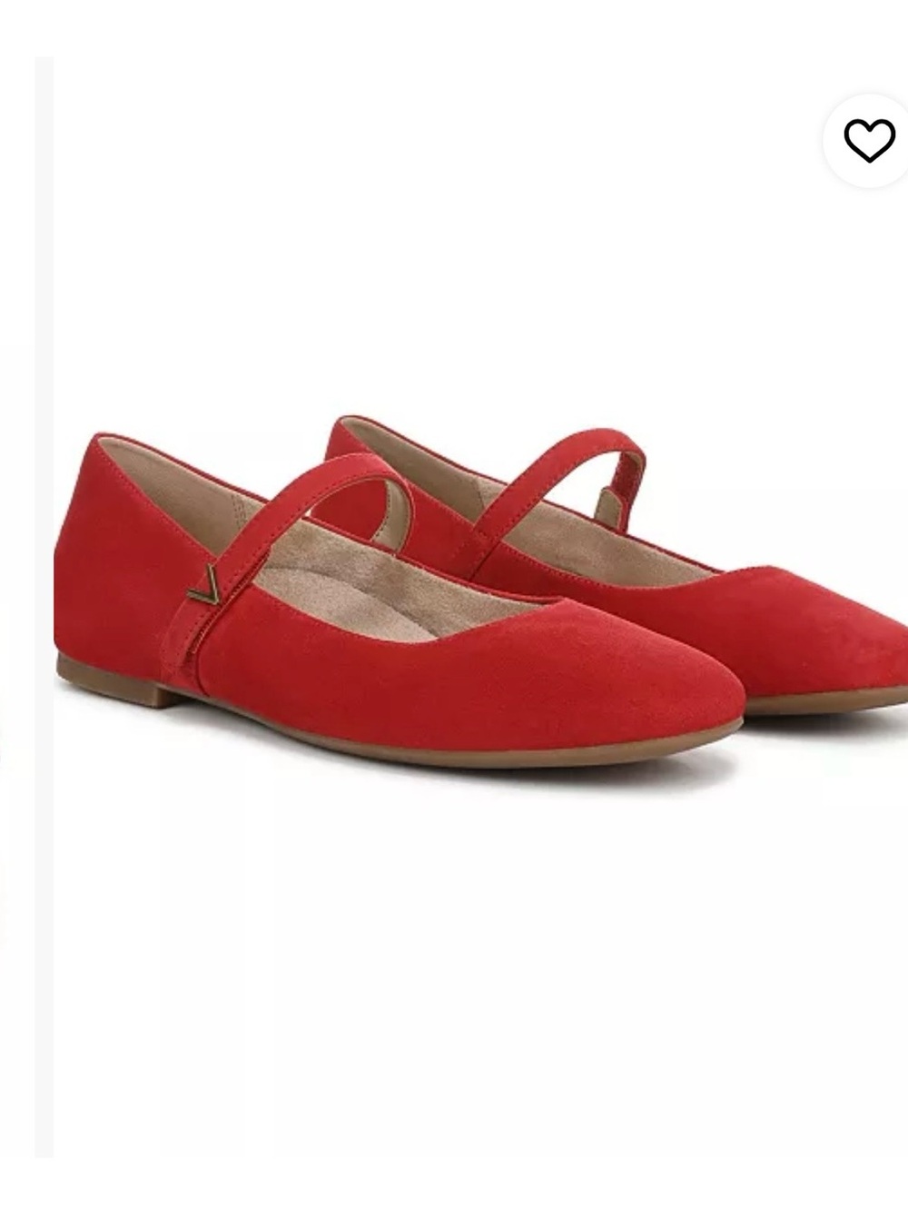 Vionic Alameda Mary Jane Flats Red